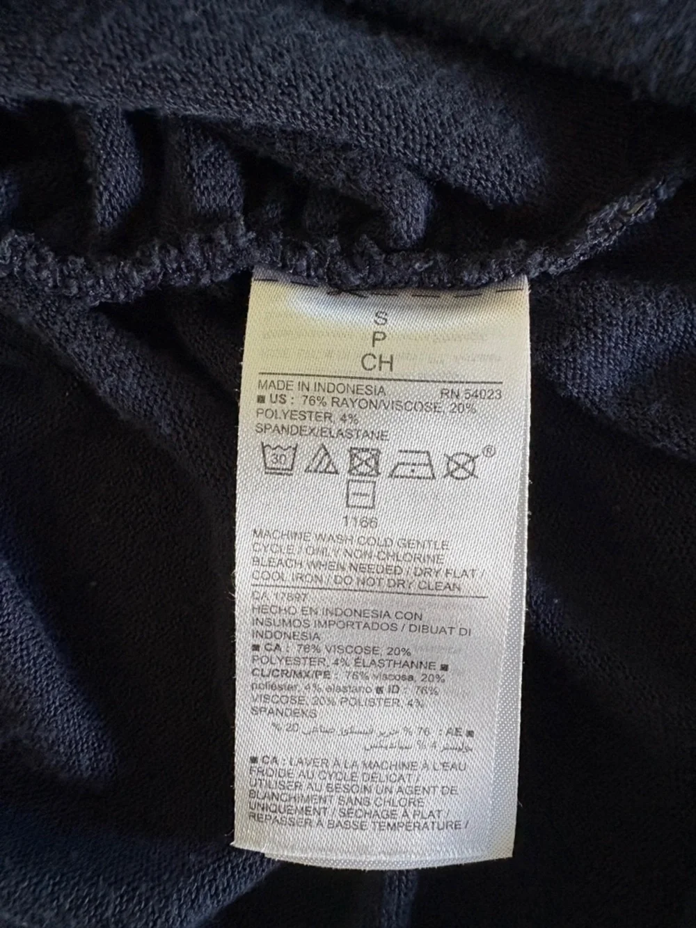 Old Navy Small Maternity Navy Wrap Long Sleeve Shirt - Picture 9 of 9
